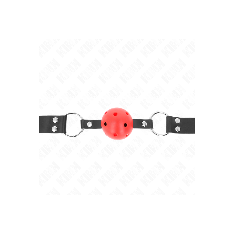 KINK - PALLA TRASPIRANTE BAVAGLIO 4 CM CON DOPPIO RIVETTO ROSSO 62,5…