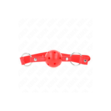KINK - BAVAGLIO SFERA TRASPIRANTE 4 CM CON DOPPIO RIVETTO MODELLO 1 R…