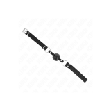 KINK - BREATHABLE BALL 4 CM GAG WITH DOUBLE RIVET MODEL 1 BLACK 62.5…