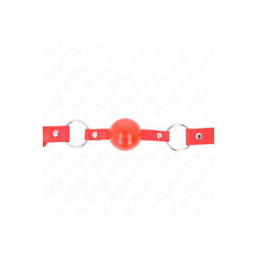 KINK - TPE BALL 4 CM GAG WITH ROJO LOCK 60 x 2 CM - KINK COLLAR & GAG…