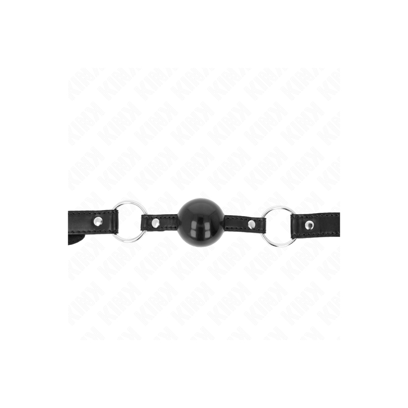 KINK - SCHWARZER TPE-BALL 4 CM Knebel 60 x 2 CM - KINK COLLAR & GAG -…