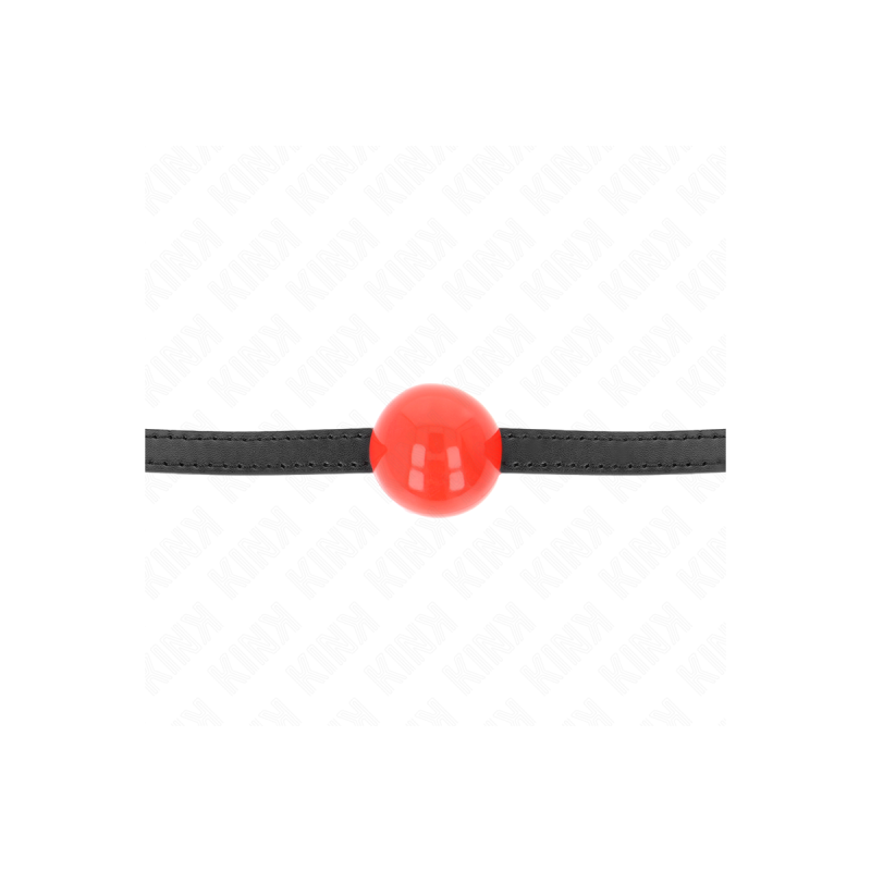KINK - ROTER EINZELNER FESTER BALL 4 CM GAG 65 x 1,5 CM - KINK COLLAR…