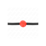 KINK - PALLA SINGOLA ROSSA GAG 4 CM 65 x 1,5 CM - KINK COLLAR & GAG -…