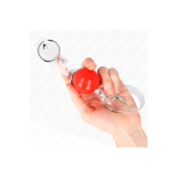 KINK - RED TRANSPARENT PVC BALL 4 CM GAG ADJUSTABLE - KINK COLLAR & G…
