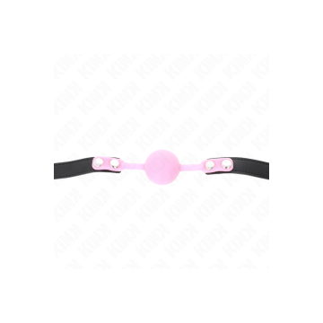 KINK - LUMINOUS SILICONE BALL 4 CM GAG 60 x 2 CM - KINK COLLAR & GAG…