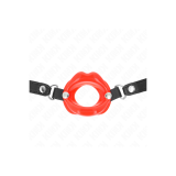 KINK - LIP 8 CM GAG WITH RED LEATHERETTE STRAP 63 x 2 CM ADJUSTABLE 3…