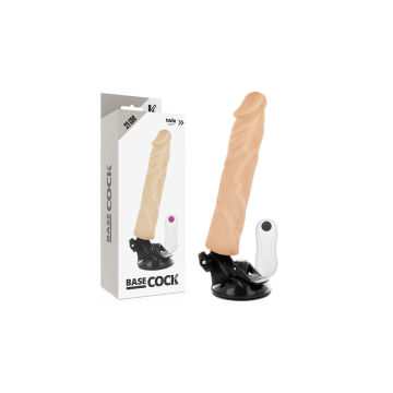 Basecock - Vibrateur Réaliste Télécommande Naturel 21 Cm - O - 4 Cm