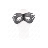 KINK - LEATHERETTE MASK WITH RIVETS MODEL 3 26 x 9.5 CM - KINK MASKED…