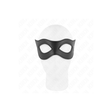 KINK - LEATHERETTE MASK MODEL 2 23 x 7.5 CM - KINK MASKED ALLURE - Bl…