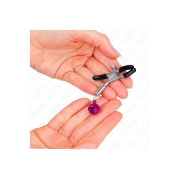 KINK - PINCE À METON SIMPLE CLOCHE VIOLET 6 CM - KINK NIPPLE GRIP - P…