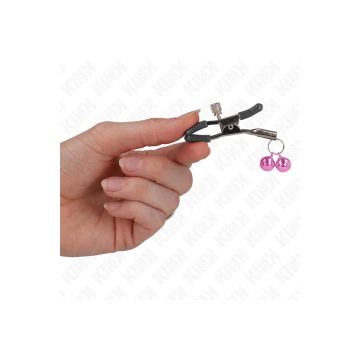 KINK - DOPPELGLÖCKCHEN-NIPPELKLAMMER ROSA 6 CM - KINK NIPPLE GRIP - S…