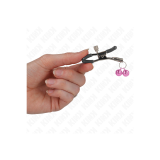 KINK - DOPPELGLÖCKCHEN-NIPPELKLAMMER ROSA 6 CM - KINK NIPPLE GRIP - S…