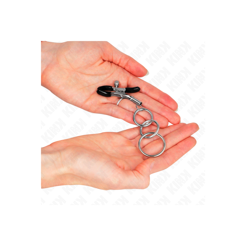 KINK - PINCE À METON 3 JOINTS TORIQUES 6 CM - KINK NIPPLE GRIP - Pinc…