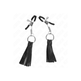 KINK - KUNSTLEDER QUASTEN NIPPELKLEMMEN 6 CM - KINK NIPPLE GRIP - Sad…