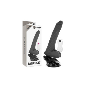 Basecock - Vibrateur Articulable Télécommande Noir 18.5 Cm - O - 4