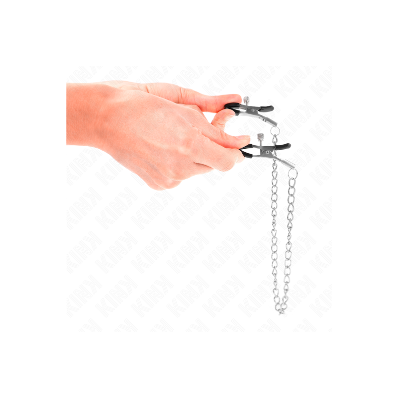 KINK - THIN CHAIN NIPPLE CLAMPS 30 CM - KINK NIPPLE GRIP - Sadomasoch…