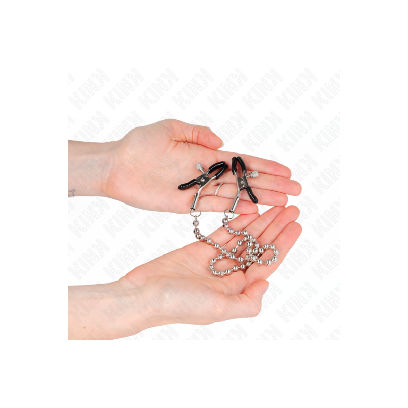 KINK - PERLENKETTE NIPPELKLEMMEN 30 CM - KINK NIPPLE GRIP - Sadomasoc…