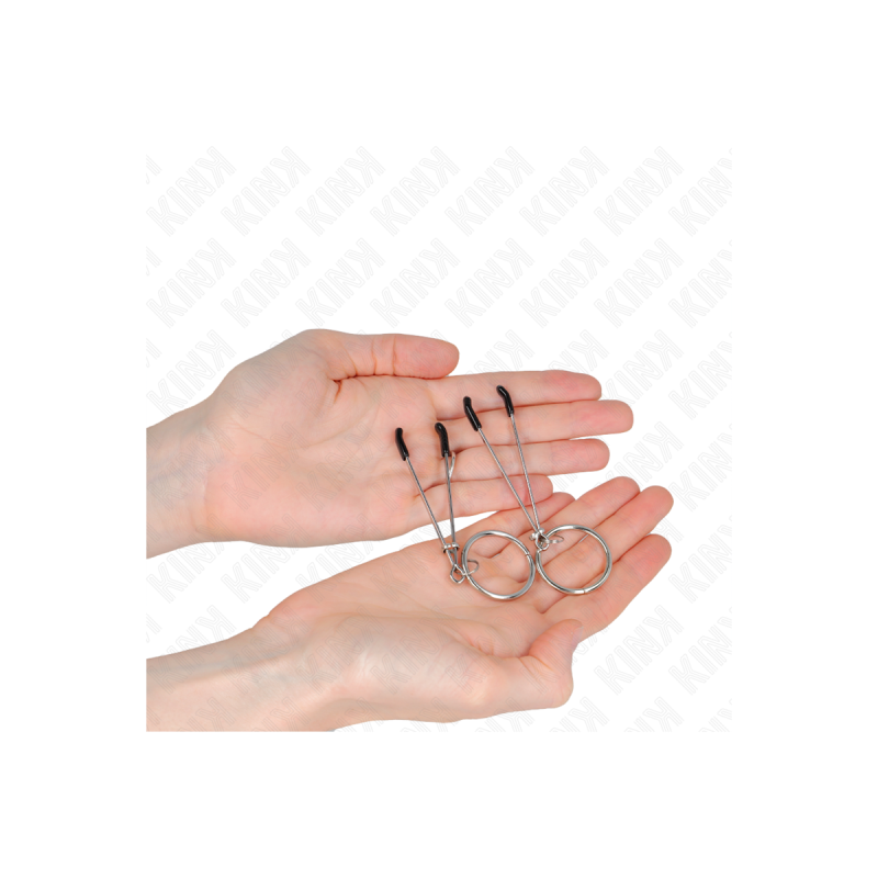 KINK - THIN NIPPLE CLAMPS WITH O-RING 7 CM - KINK NIPPLE GRIP - Sadom…