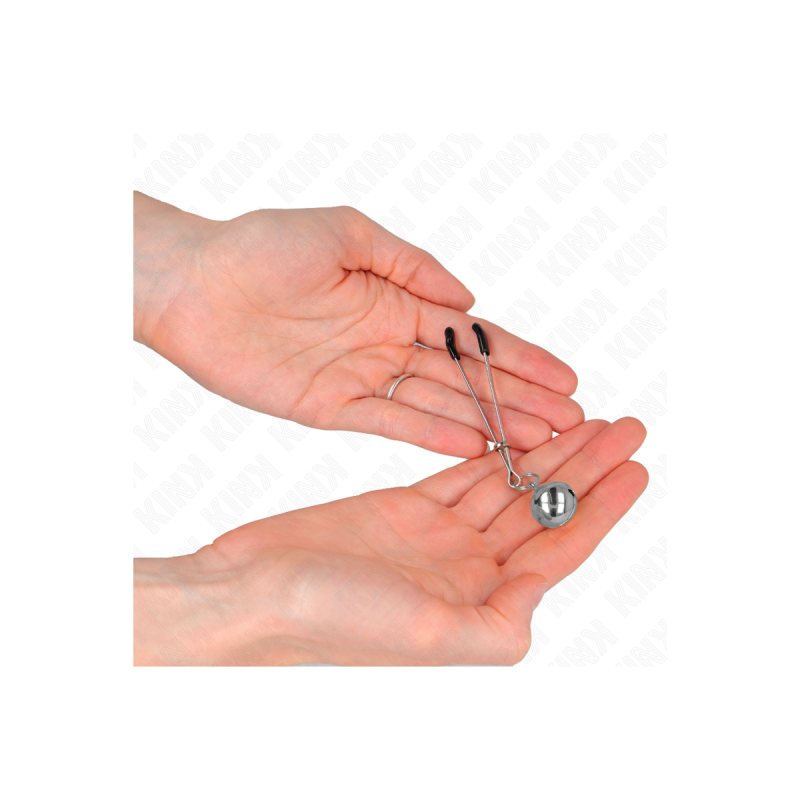 KINK - PINZE PER CAPEZZOLI A CAMPANA SOTTILE ARGENTO 7 CM - KINK NIPP…