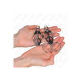 KINK - O-RING JAPANISCHE KLEEBLATT-NIPPELKLAMMERN SILBER - KINK NIPPL…