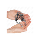 KINK - JAPANESE CLOVER NIPPLE CLAMPS WITH HOOKS SILVER - KINK NIPPLE…