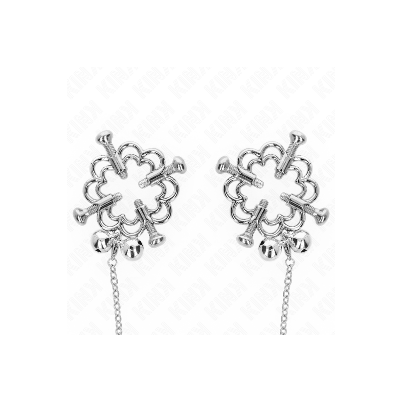 KINK - METALLISCHE BLUMEN-NIPPELKLAMMERN MIT KETTE - KINK NIPPLE GRIP…