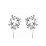 KINK - PINCES À METELLES FLEUR EN MÉTAL AVEC CHAÎNE - KINK NIPPLE GRI…