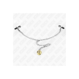 KINK - CHAIN NIPPLE CLAMPS WITH BELL 30 CM - KINK NIPPLE GRIP - Sadom…