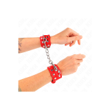 KINK - BRACCIALI CON DOPPIA LINEA DI BORCHIE REGOLABILI ROSSO - KINK…