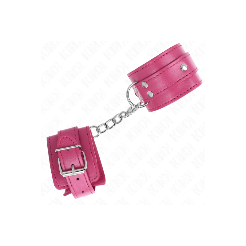 KINK - 3 APPAREILS-POIGNETS AJUSTABLES ROSE 17,5-25 CM X 6 CM - KINK…