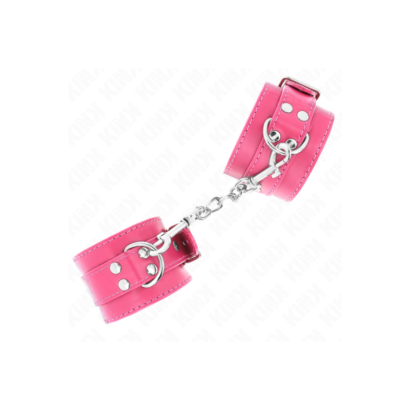 KINK - HANDGELENKFESSELN RASPBERRY ROSE MIT RASPBERRY ROSE FUTTER VER…