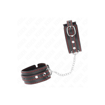KINK - POTENZIALE DA POLSO PICCOLA NERA CON FODERA ROSSA REGOLABILE 1…