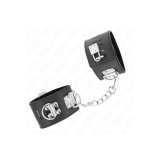 KINK - MULTIPOSITION WRIST RESTRAINTS WITH PADLOCK CLOSURE BLACK ADJU…