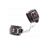 KINK - APPUI-POIGNETS NOIR AVEC INCRUSTATION COEUR ROUGE RÉGLABLE 21-…