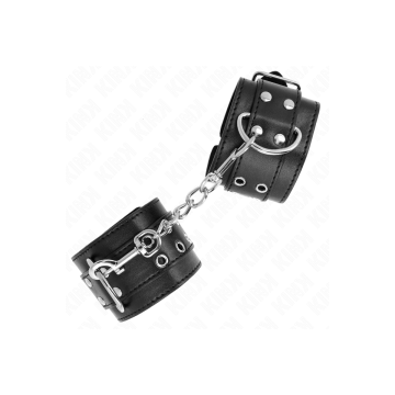 KINK - REGTINO DA POLSO DOPPIA FIBBIA NERO REGOLABILE 19-26 CM - KINK…