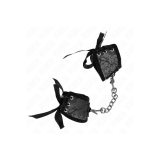 KINK - SCANDAL WRIST RESTRAINTS BLACK LACE DETAILS 24.5 CM X 6.5 CM -…