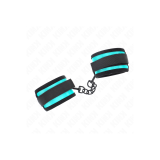 KINK - TENUTA DA POLSO IN NYLON CON GANCIO E LOOP NERO-BLU REGOLABILE…