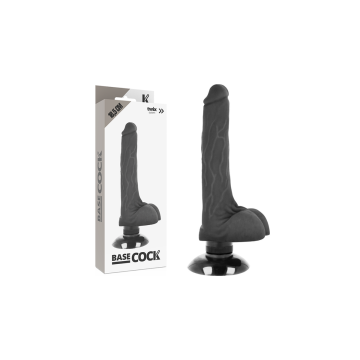 Basecock - Realistischer Vibrator 2 - 1 Schwarz 18.5 Cm - O - 4 Cm