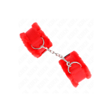KINK - POGGIPOLSO FODERATO IN PELLICCIA ROSSO REGOLABILE 17-31 CM X 7…