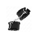 KINK - PELZGEFÜTTERTE HANDGELENKFESSELN SCHWARZ VERSTELLBAR 17-31 CM…