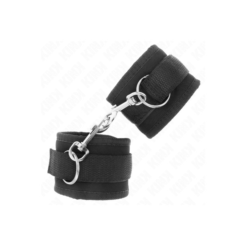 KINK - NYLON BIND HOOK&LOOP WRIST RESTRAINTS BLACK MODEL 2 ADJUSTABLE…