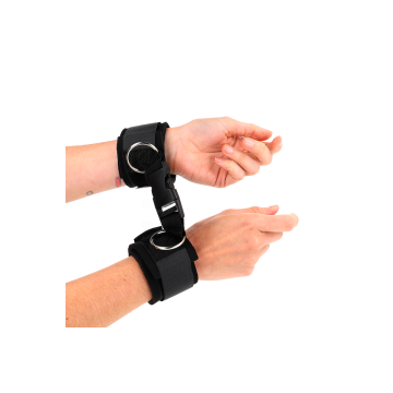 KINK - TENUTA DA POLSO IN NEOPRENE CON GANCIO E LOOP NERA REGOLABILE…
