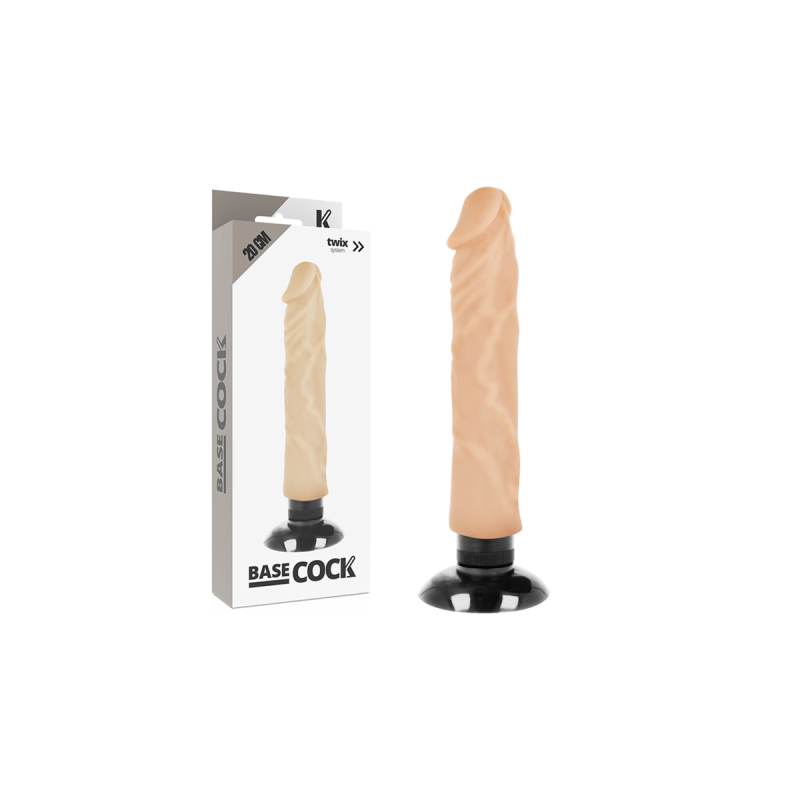 Basecock - Vibrador Realístico 2 - 1 Natural 20 Cm - O - 4 Cm |