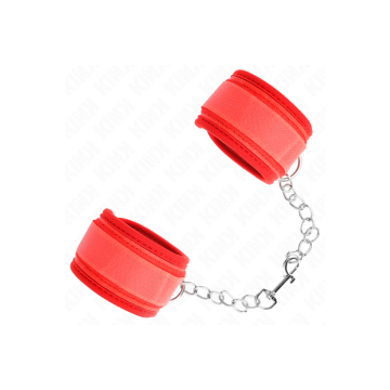 KINK - ATTENTES-POIGNETS EN NÉOPRÈNE ROUGE 42 X 5 CM - KINK WRIST RES…