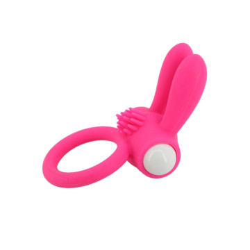 ARMONY - MR BUNNY VIBRATORRING SILIKON ROSA - ARMONY FOR HIM - Cockri…