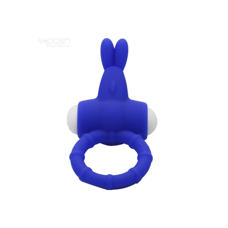 ARMONY - MS BUNNY ANELLO VIBRATORE IN SILICONE BLU - ARMONY FOR HIM -…