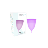 STERCUP - COPPA MESTRUALE IN SILICONE FDA LILLA - TAGLIA S - Coppa va…