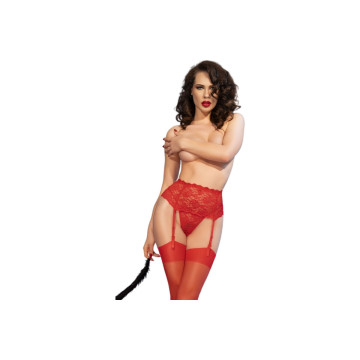 Chilirose - Cr 4718 Liguero & Medias Rojo Xl | Vybes.it