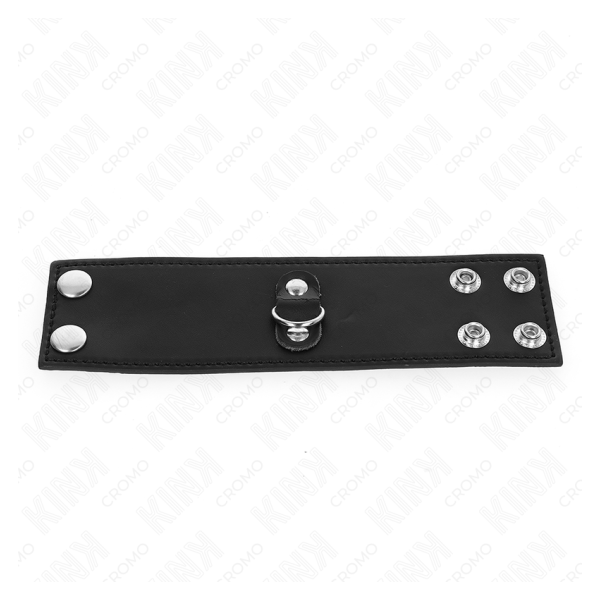 KINK - ANILLO PENE CUERO CON CIERRE A PRESIÓN 18 X 5 CM