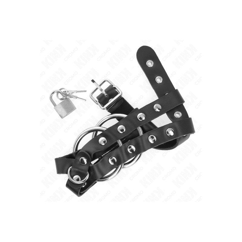 KINK - CAGE À PÉNIS RÉGLABLE AVEC SERRURE - KINK RING POWER - Anneaux…